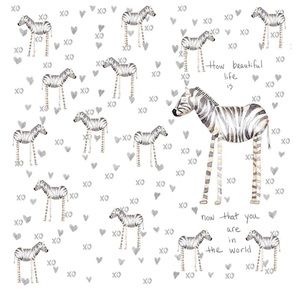 🦓 Baby Zebra Organic Cotton Muslin Swaddle by French Graffiti - SO soft NEW
